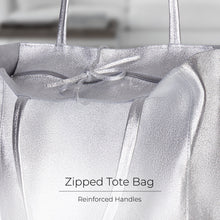 Italian Genuine Metallic Suede Tote Bag 201718