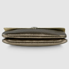 Italian Genuine Metallic Suede Wallet 000350