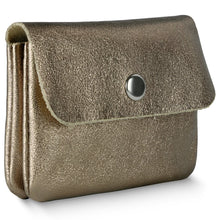 Italian Genuine Metallic Suede Wallet 000350