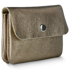 Italian Genuine Metallic Suede Wallet | Assisi