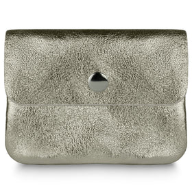 Italian Genuine Metallic Suede Wallet | Assisi