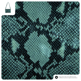 Italian Genuine Python-Print Suede Crossbody Bag | Lecce