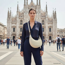 Italian Genuine Suede & Calf Leather Shoulder Bag 222024