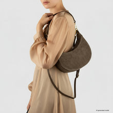 Italian Genuine Suede & Calf Leather Shoulder Bag 222024