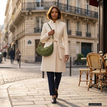 Italian Genuine Suede & Calf Leather Shoulder Bag 222024