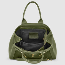 Italian Genuine Suede & Calf Leather Top-Handle Bag 333155