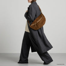 Italian Genuine Suede Crossbody Bag 211955