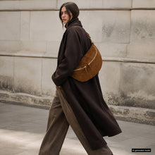 Italian Genuine Suede Crossbody Bag 211955