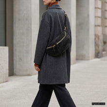 Italian Genuine Suede Crossbody Bag 211955