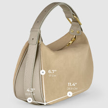 Italian Genuine Suede Crossbody Bag 242265