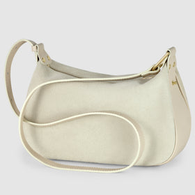Italian Genuine Suede & Full-Grain Leather Crossbody Bag | Cremona