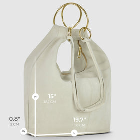 Italian Genuine Suede Hobo Bag | Belluno
