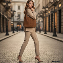 Italian Genuine Suede Hobo Bag 011943