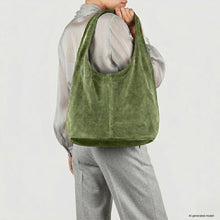 Italian Genuine Suede Hobo Bag 011943