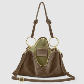 Italian Genuine Suede Shoulder Bag | Modena