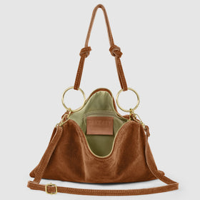 Italian Genuine Suede Shoulder Bag | Modena