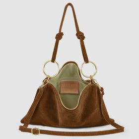 Italian Genuine Suede Shoulder Bag | Modena