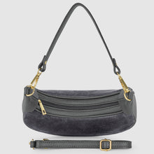 Italian Genuine Suede & Calf Leather Shoulder Bag 222024