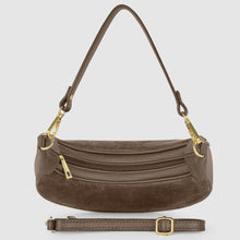 Italian Genuine Suede & Calf Leather Shoulder Bag 222024