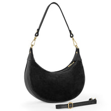 Italian Genuine Suede & Calf Leather Shoulder Bag 222024