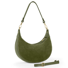 Italian Genuine Suede & Calf Leather Shoulder Bag 222024