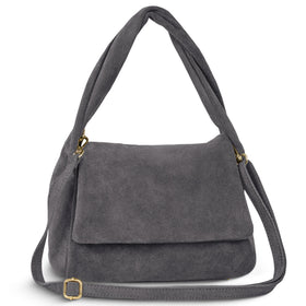Italian Genuine Suede Top-Handle Bag | Ravenna
