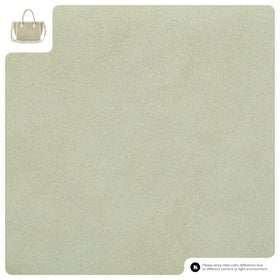 Italian Genuine Suede & Full-Grain Leather Top-Handle Bag | Alba