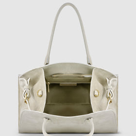Italian Genuine Suede Top-Handle Bag | Cuneo