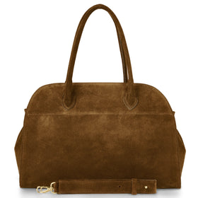 Italian Genuine Suede Top-Handle Bag | Cuneo