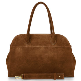 Italian Genuine Suede Top-Handle Bag | Cuneo
