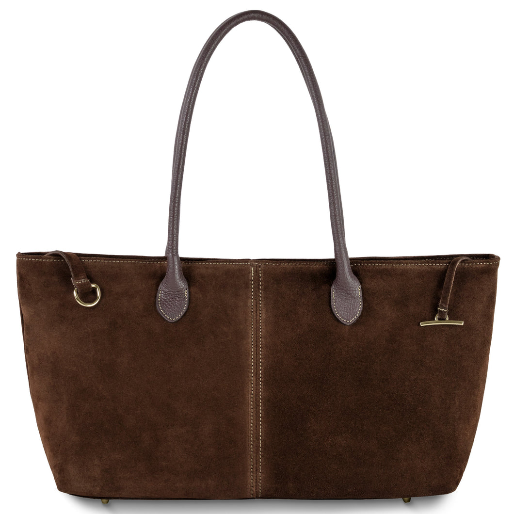 Italian Genuine Suede Tote Bag 242235