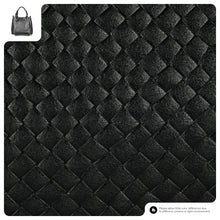 Italian Genuine Weave Metallic Suede Top-Handle Bag 112615