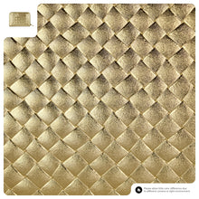 Italian Genuine Weave Metallic Suede Wallet 650988