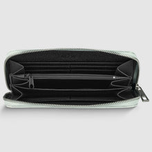 Italian Genuine Weave Metallic Suede Wallet 651088