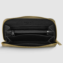 Italian Genuine Weave Metallic Suede Wallet 651088