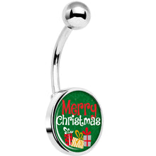 Merry Christmas Presents Belly Ring