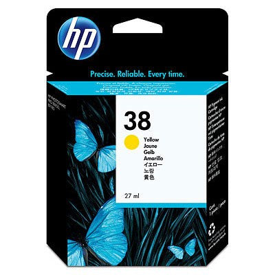 New, Pre-Owned - HP 38 Yellow (C9417A) Ink Cartridge