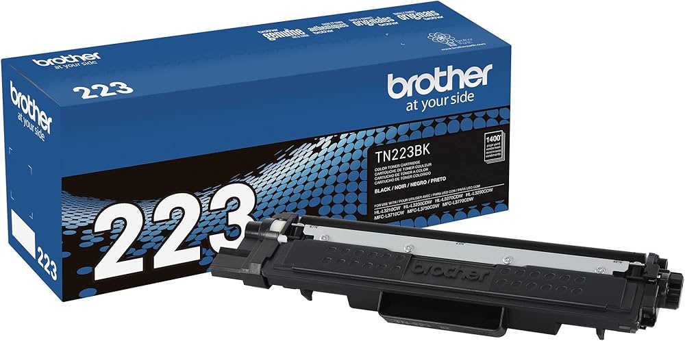 New, Pre-Owned - Brother TN-223BK Standard Yield Black Printer Toner Cartridge