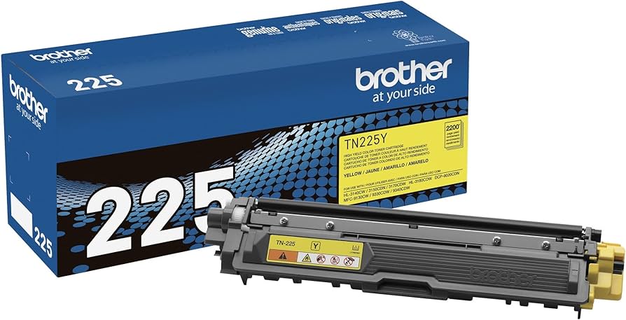 New, Pre-Owned - Brother TN-225Y High-Yield Yellow Toner Cartridge