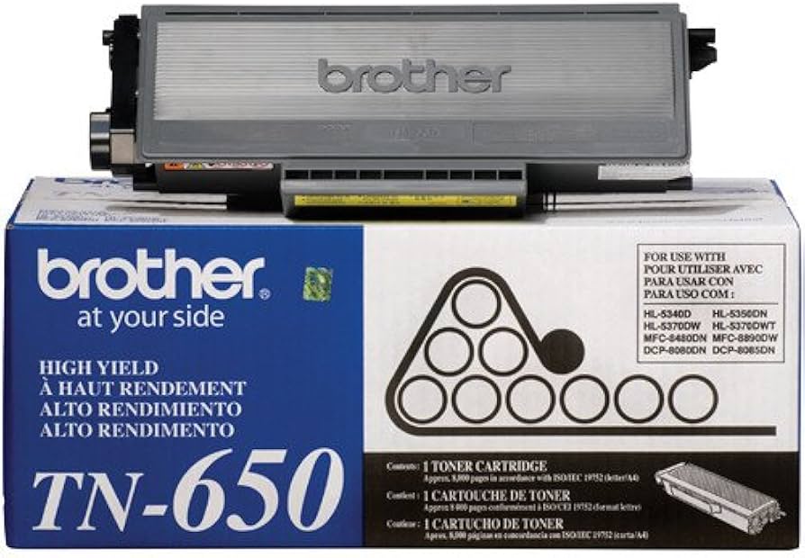New, Pre-Owned - Brother TN-650 High-Yield Black Toner Cartridge