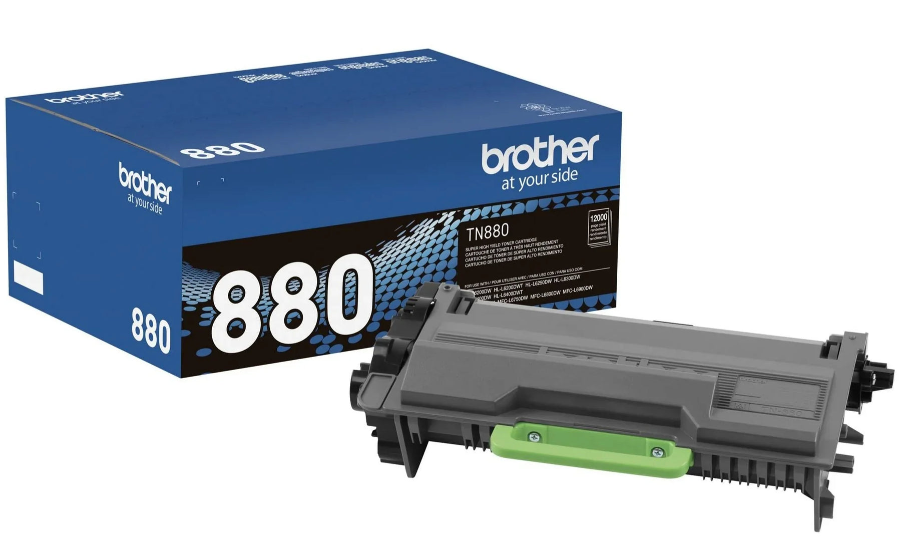 New, Pre-Owned - Brother TN-880 Super High Yield Black Toner Cartridge, TN-880BK