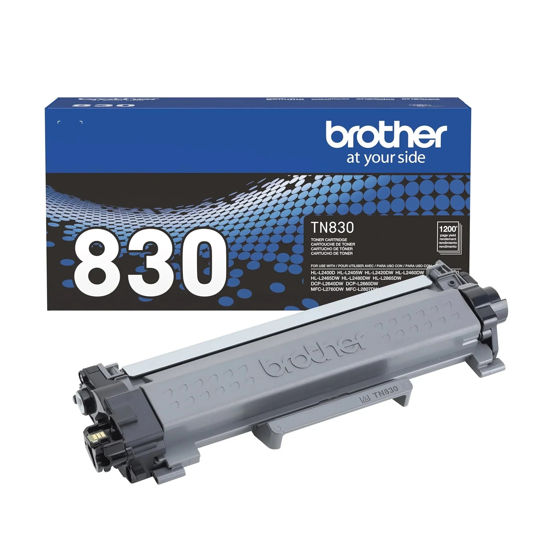 New, Pre-Owned - Brother 830 Black Standard Yield Printer Toner Cartridge, TN830BK