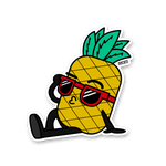 Tropicool Pineapple 3” AR Sticker