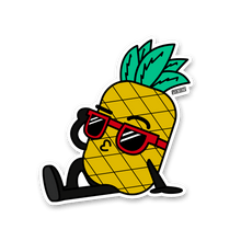 Tropicool Pineapple 3” AR Sticker