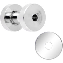 8G Stainless Steel Screw Fit Tunnel Plug Set