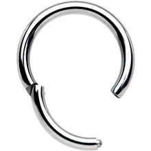 14G 3/8 Solid G23 Implant Grade Titanium Hinged Segment Ring