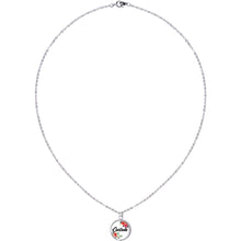 Custom Floral Personalized Name Silver Plated Chain Necklace