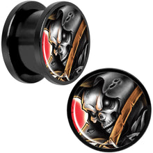 Wake the Dead Grim Reaper Halloween Black Anodized Plug Set 5mm to 16mm