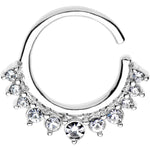 5/16 Rhodium Plated Your Highness Tiara Seamless Circular Ring