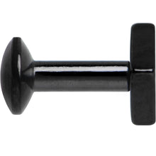 3/16 Black IP Rhombus Internally Threaded Daith Cartilage Tragus